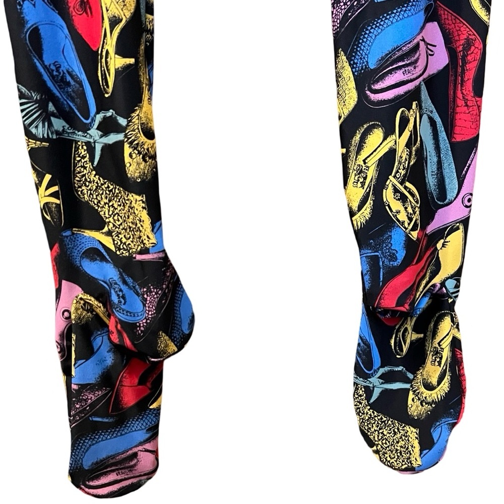 Salvatore Ferragamo Jumpsuit Shoe Print‎ Strapless Vintage Retro 90s One-piece L - Picture 4 of 15